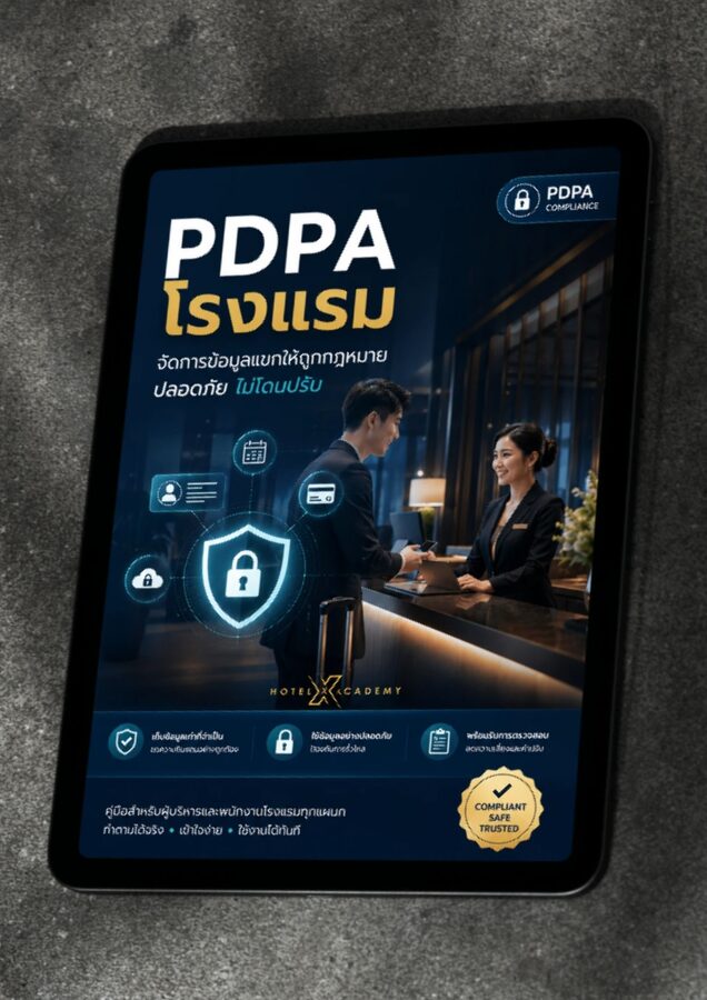 PDPA โรงแรม: จัดการข้อมูลแขกให้ถูกกฎหมาย ปลอดภัย ไม่โดนปรับ