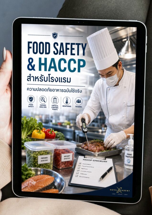 Food Safety & HACCP สำหรับโรงแรม: ความปลอดภัยอาหารฉบับใช้จริง