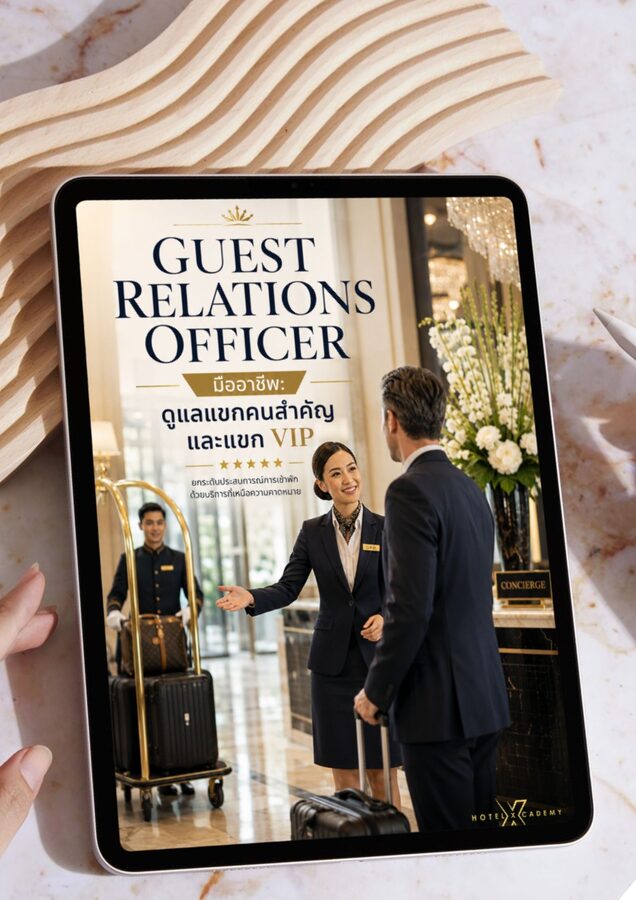 Guest Relations Officer มืออาชีพ: ดูแลแขกคนสำคัญและแขก VIP