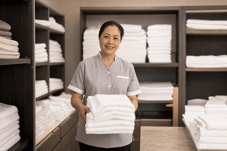 ระบบผ้าโรงแรมสำหรับแม่บ้าน: วิธีจัดการ Linen ให้สะอาด ทันเวลา ลดสูญหาย และยกระดับประสบการณ์แขก