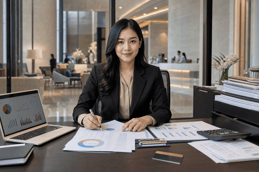 บัญชีต้นทุนโรงแรมเชิงปฏิบัติ: อ่านกำไรจริงของห้องพัก ห้องอาหาร งานจัดเลี้ยง และบริการเสริม