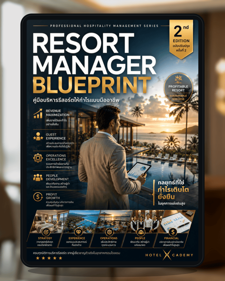 Resort Manager Blueprint: คู่มือบริหารรีสอร์ตให้กำไรแบบมืออาชีพ (ฉบับปรับปรุงครั้งที่ 2)
