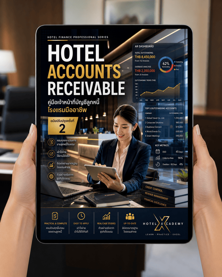 Hotel Accounts Receivable: คู่มือเจ้าหน้าที่บัญชีลูกหนี้โรงแรมมืออาชีพ (ฉบับปรับปรุงครั้งที่ 2)