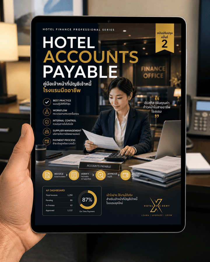 Hotel Accounts Payable: คู่มือเจ้าหน้าที่บัญชีเจ้าหนี้โรงแรมมืออาชีพ (ฉบับปรับปรุงครั้งที่ 2)