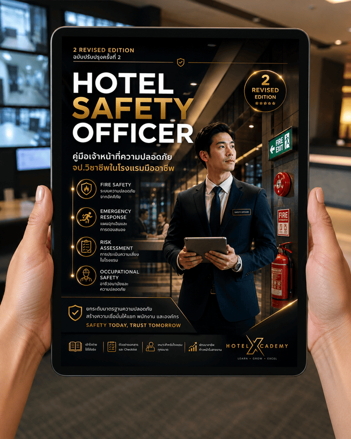 Hotel Safety Officer: คู่มือเจ้าหน้าที่ความปลอดภัย จป.วิชาชีพในโรงแรมมืออาชีพ (ฉบับปรับปรุงครั้งที่ 2)