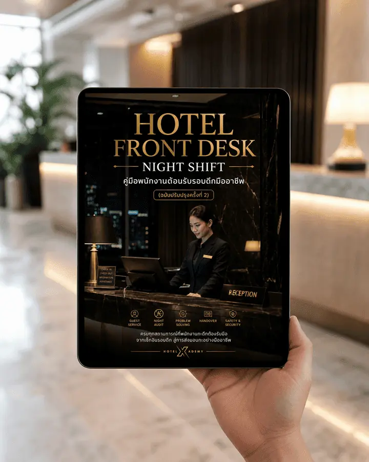Hotel Front Desk Night Shift: คู่มือพนักงานต้อนรับรอบดึกมืออาชีพ (ฉบับปรับปรุงครั้งที่ 2)