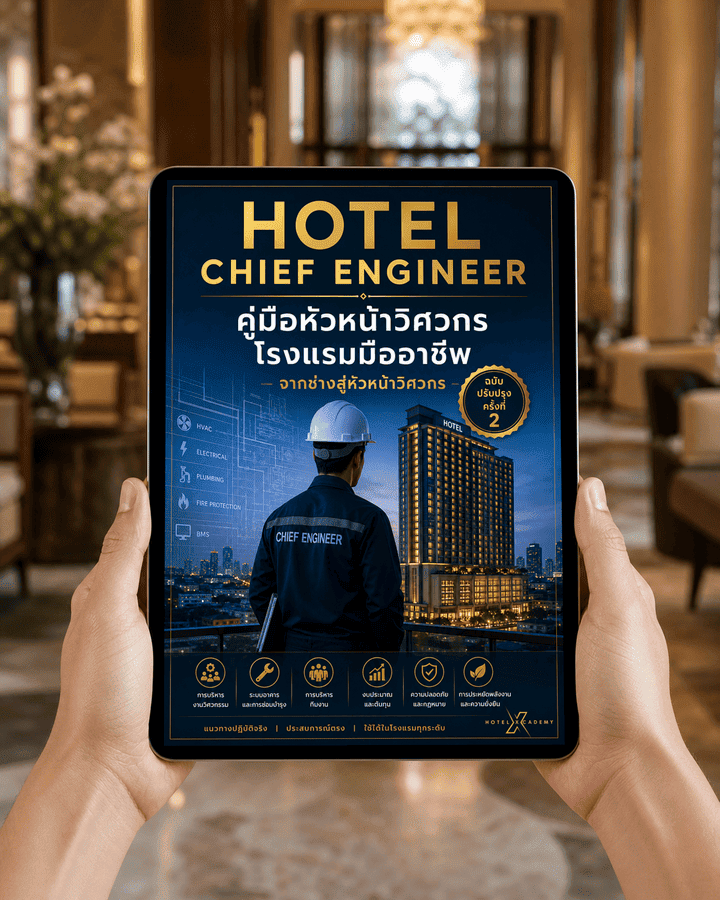 Hotel Chief Engineer: คู่มือหัวหน้าวิศวกรโรงแรมมืออาชีพ จากช่างสู่หัวหน้าวิศวกร (ฉบับปรับปรุงครั้งที่ 2)
