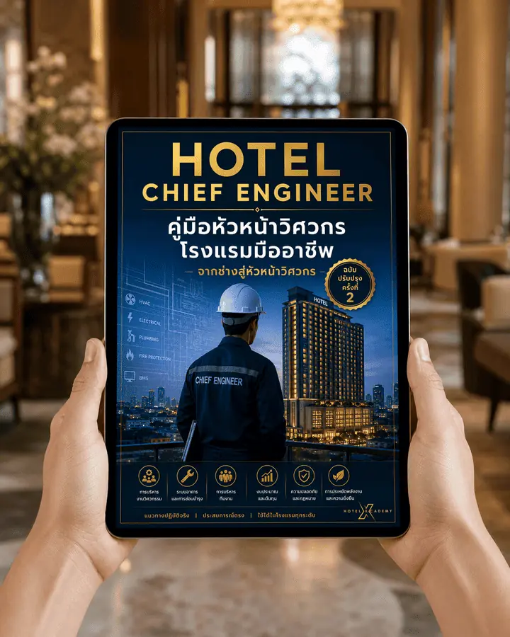 Hotel Chief Engineer: คู่มือหัวหน้าวิศวกรโรงแรมมืออาชีพ จากช่างสู่หัวหน้าวิศวกร (ฉบับปรับปรุงครั้งที่ 2)