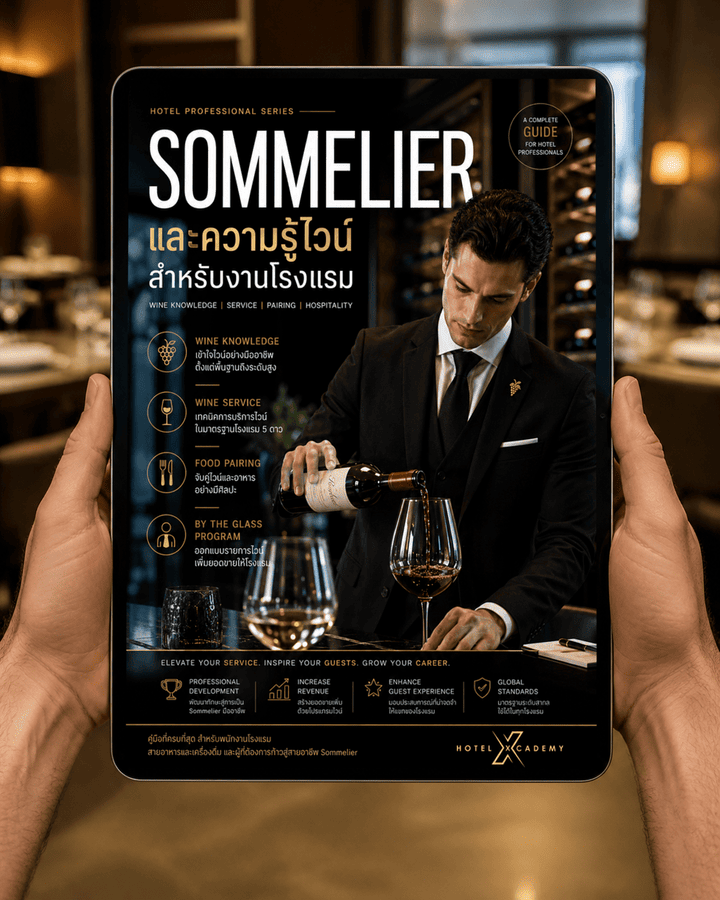 Sommelier และความรู้ไวน์สำหรับงานโรงแรม