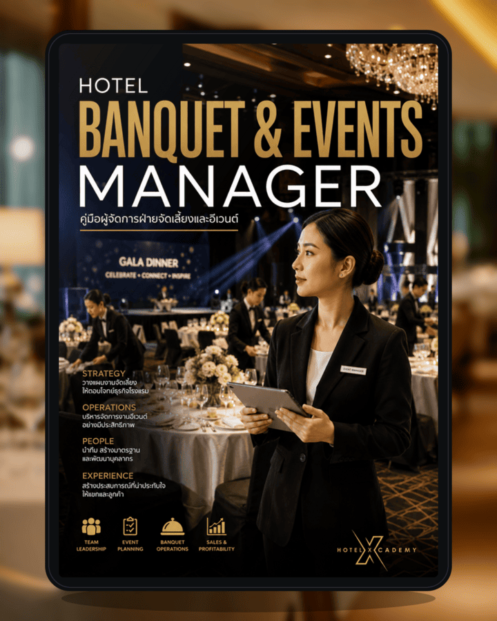 Hotel Banquet & Events Manager: คู่มือผู้จัดการฝ่ายจัดเลี้ยงและอีเวนต์