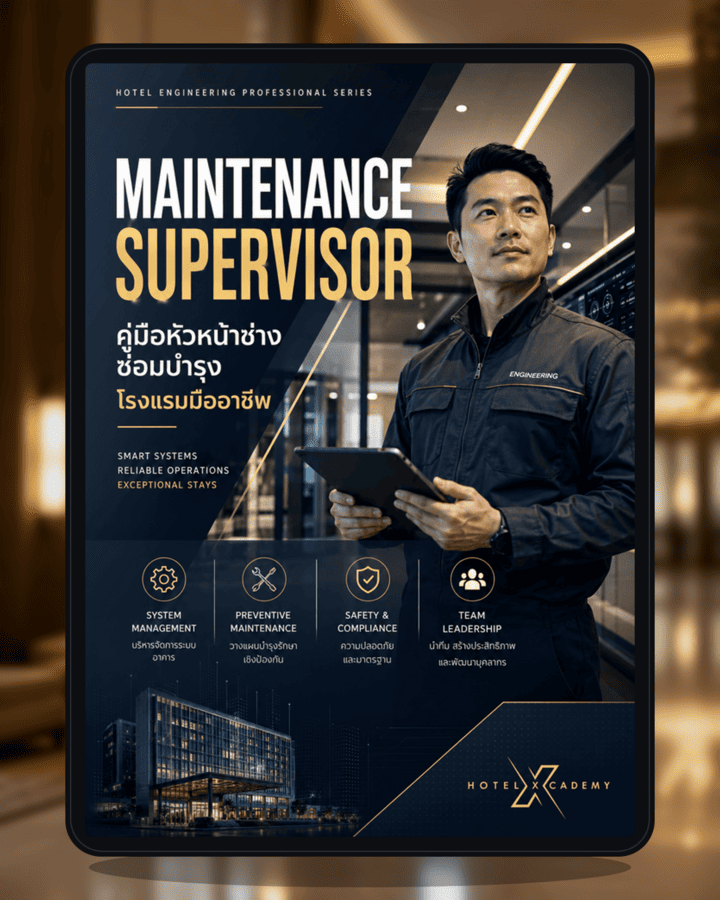 Maintenance Supervisor: คู่มือหัวหน้าช่างซ่อมบำรุงโรงแรมมืออาชีพ