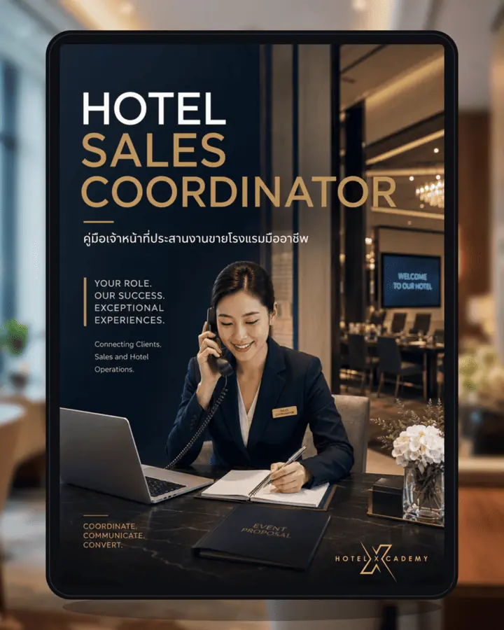 Hotel Sales Coordinator: คู่มือเจ้าหน้าที่ประสานงานขายโรงแรมมืออาชีพ