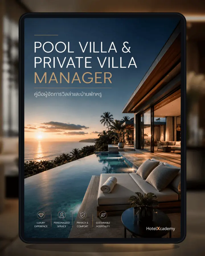 Pool Villa & Private Villa Manager: คู่มือผู้จัดการวิลล่าและบ้านพักหรู