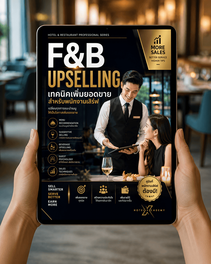 F&B Upselling: เทคนิคเพิ่มยอดขายสำหรับพนักงานเสิร์ฟ