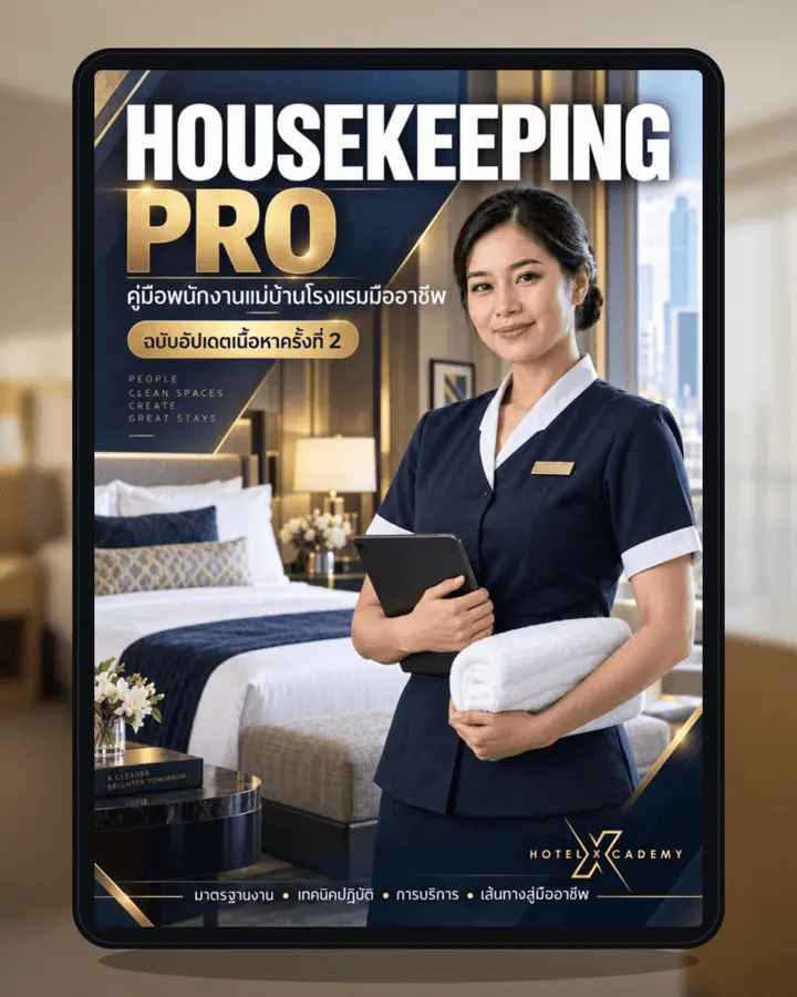 Housekeeping Pro: คู่มือพนักงานแม่บ้านโรงแรมมืออาชีพ (ฉบับอัปเดตเนื้อหาครั้งที่ 2)