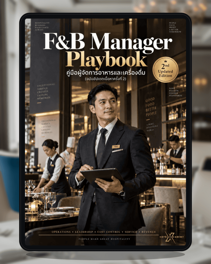 F&B Manager Playbook: คู่มือผู้จัดการอาหารและเครื่องดื่ม (ฉบับอัปเดตเนื้อหาครั้งที่ 2)