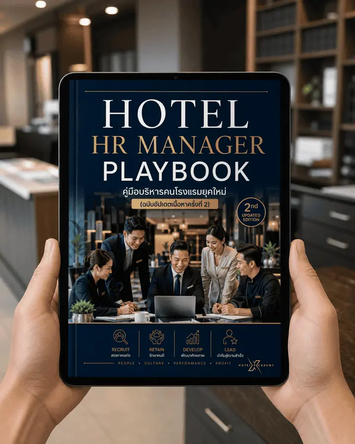 Hotel HR Manager Playbook: คู่มือบริหารคนโรงแรมยุคใหม่ (ฉบับอัปเดตเนื้อหาครั้งที่ 2)