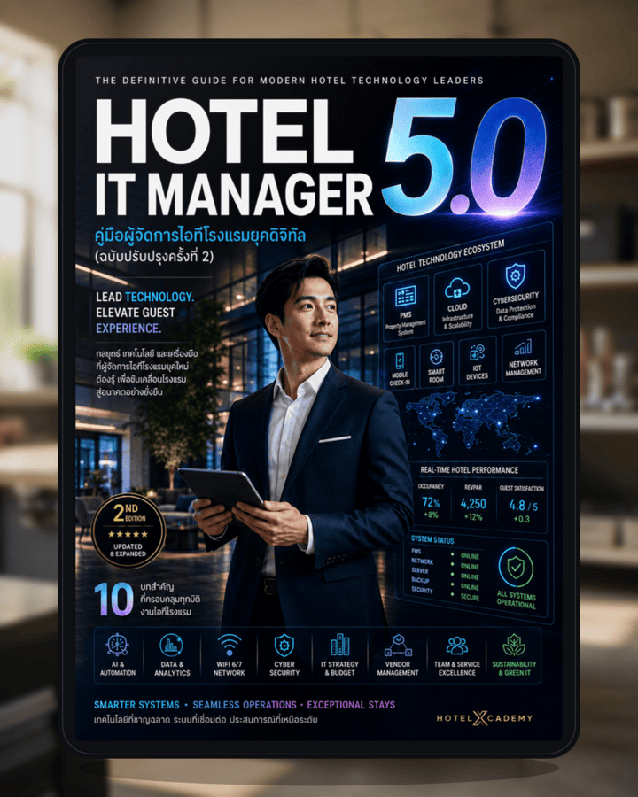 Hotel IT Manager 5.0: คู่มือผู้จัดการไอทีโรงแรมยุคดิจิทัล (ฉบับปรับปรุงครั้งที่ 2)