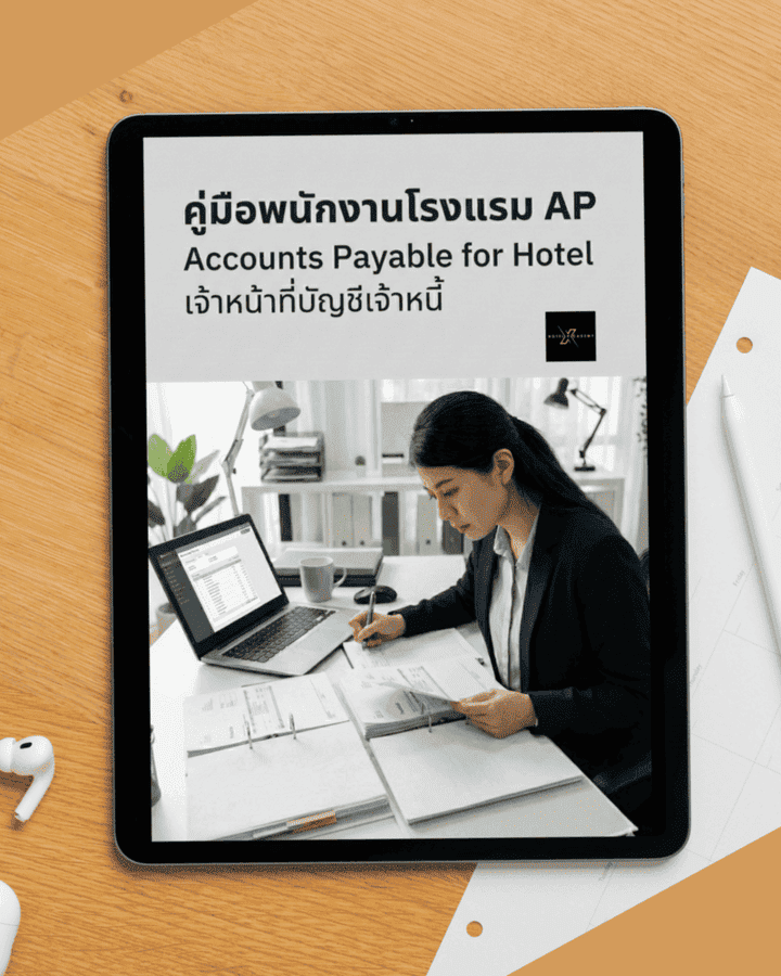 AP Accounts Payable for Hotel เจ้าหน้าที่บัญชีเจ้าหนี้ ทำงานถูก คุมต้นทุน ปิดงบไว (531 หน้า)