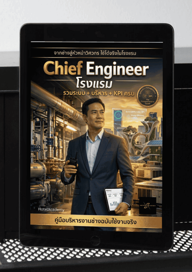 Chief Engineer โรงแรม คู่มือบริหารงานช่างฉบับใช้งานจริง จากช่างสู่หัวหน้าวิศวกร (574 หน้า)