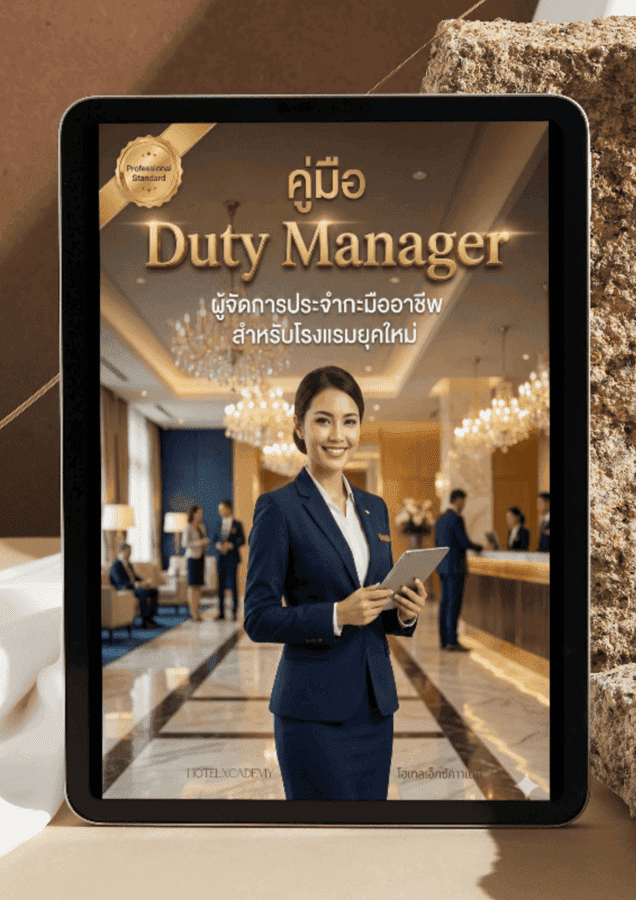 คู่มือ Duty Manager ผู้จัดการประจำกะมืออาชีพสำหรับโรงแรมยุคใหม่ (416 หน้า)