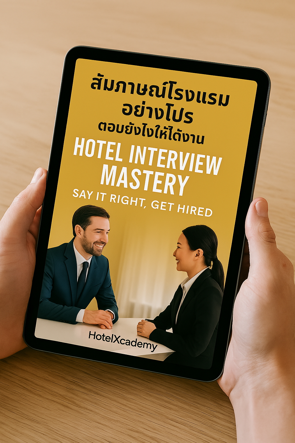 สัมภาษณ์โรงแรมอย่างโปร ตอบยังไงให้ได้งาน Hotel Interview Mastery: Say It Right, Get Hired (302 หน้า)