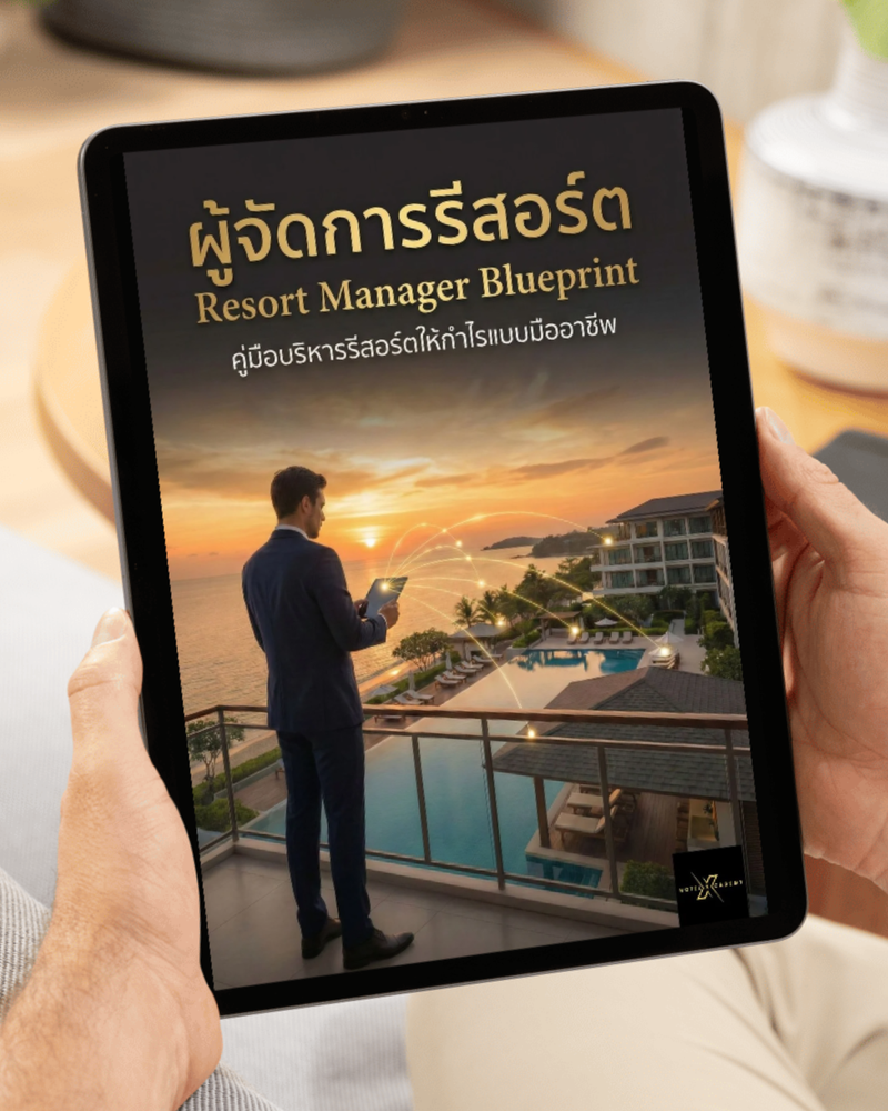 ผู้จัดการรีสอร์ต Resort Manager Blueprint: คู่มือบริหารรีสอร์ตให้กำไรแบบมืออาชีพ (768 หน้า)